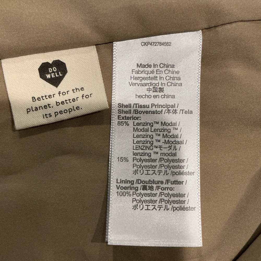 Madewell Belted Blazer Jacket Womens Large Tan Modal Blend Tie Waist Lightweight - Picture 5 of 11